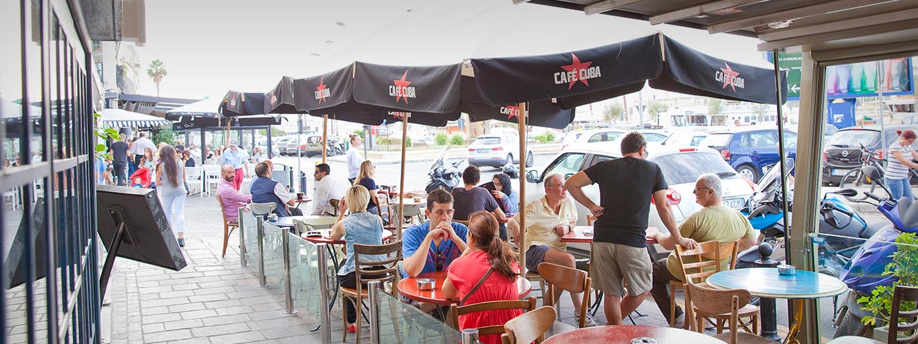 young fresh cuba cafe cafeteria seafront sliema visitor attraction seating sunset romantic design breakfast lunch dinner outdoor alfresco summer restaurant Gozo food art gastronomy Malta dinner lunch elegance quality good food wine dine